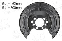 1x AIC Spritzblech links oder rechts Bremsscheibe 55198...