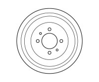 Bremstrommel Trommelbremse Renault TRW Hinterachse 229mm 4-Loch DB4218