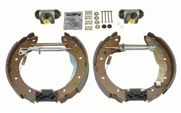 Bremsbackensatz hinten vormontiert mit Radzylinder für Renault TRW GSK1056