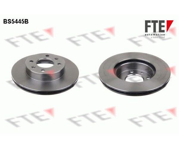 2x FTE brake disc front axle Ø 241 mm for Hyundai KIA