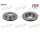 2x FTE brake disc front axle Ø 241 mm for Hyundai KIA