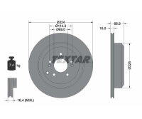 2x TEXTAR Bremsscheibe PRO Ø324mm HINTERACHSE...