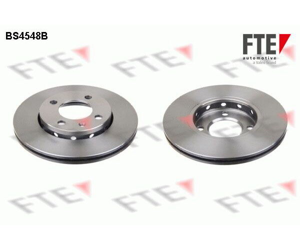 2x FTE brake disc front axle Ø 39mm for Seat VW BS4548B