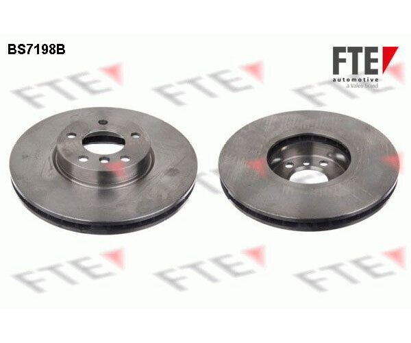 1x FTE brake disc, front axle, Ø 332 mm, for BMW X5 X6