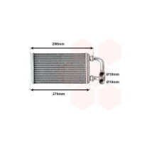 Wärmetauscher Heizungskühler BMW VAN WEZEL E36 Compact Alu 06006173