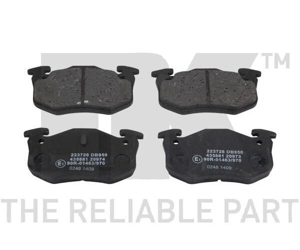 NK Bremsbelagsatz für Peugeot Renault Citroen Bremsklötze Bremse Belag vorne