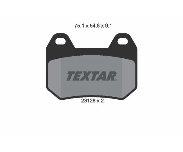 TEXTAR Bremsbelagsatz Scheibenbremse für BMW 2312801