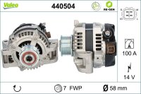 VALEO Generator Lichtmaschine 14V 100A für Toyota 440504