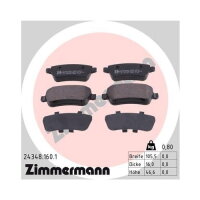 Bremsbeläge ZIMMERMANN 24348.160.1 Scheibenbremse...