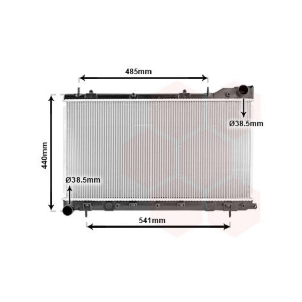 VAN WEZEL Kühler Motorkühlung für Subaru Forester II 2 SG 2.0 2.5 Wasserkühler