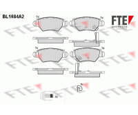 FTE Bremsbelagsatz Scheibenbremse Hinterachse für...