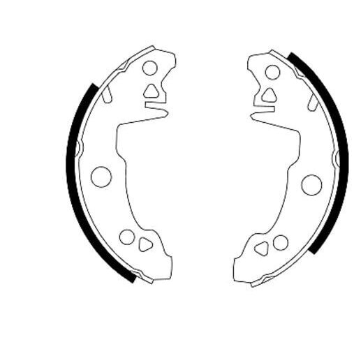 Bremsbackensatz Renault Citroen Peugeot TEXTAR Trommelbremse 91029400