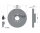 1x TEXTAR front brake disc, 360 mm diameter, for Porsche VW 92219605