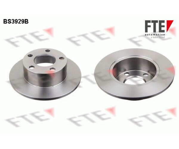 2x FTE Rear Brake Discs, 245 mm Diameter, for VW, Audi, and Skoda