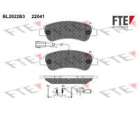 FTE Bremsbelagsatz Bremsbeläge Hinterachse für...