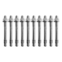 MKT Bolzenanker B 20-60-82/205 M20 verzinkt Schwerlastanker Betonanker 10er Set