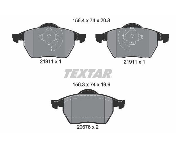 Bremsbeläge Q+ VORDERACHSE für Audi TT 1.8T 8N3 8N9 VW Golf 4 TEXTAR