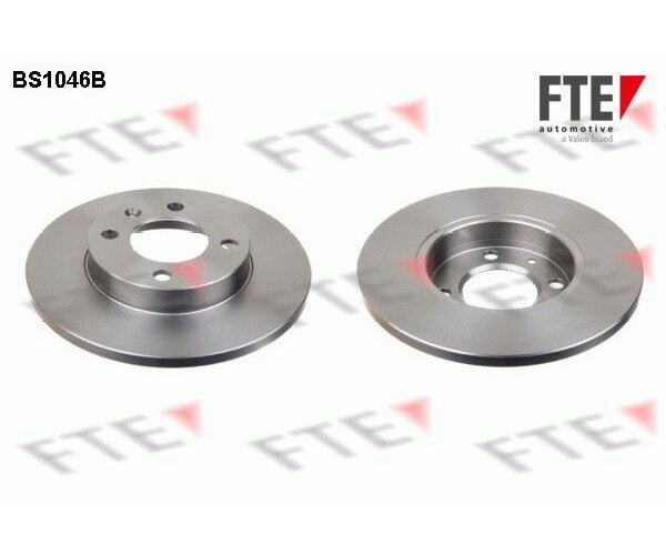 2x FTE brake disc front axle Ø 239mm for Audi Seat VW BS1046B