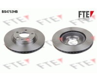 2x FTE front axle brake discs, 80 mm diameter, for Audi, Seat, Skoda, and VW (part number BS4752HB)