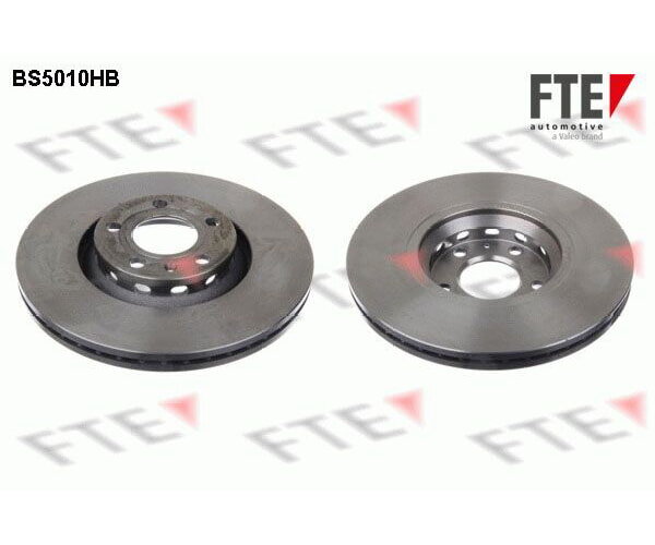 2x FTE front brake rotors, 312 mm diameter, for Audi, Seat, Skoda, and VW