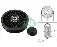 Umlenkrolle Führungsrolle Keilrippenriemen für Opel Saab Volvo INA 532 0242 10