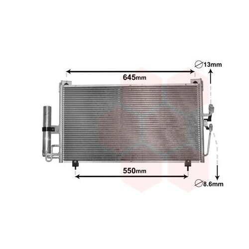 Kondensator Klimaanlage für Mitsubishi Outlander VAN WEZEL 32005213 Klima Kühler