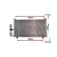 Kondensator Klimaanlage für Mitsubishi Outlander VAN WEZEL 32005213 Klima Kühler