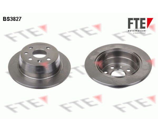 2x FTE Rear Brake Discs, 260 mm Diameter, for OPEL