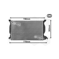 Van Wezel Kühler Motorkühlung FÜR AUDI A4 S4 Cabrio BDG BCZ BFC AYM