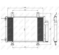 Kondensator Klimaanlage für Suzuki Swift 3 NRF 35645...
