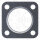 Abgasrohrdichtung ELRING 200.736 Abgaskrümmer Audi 80 VW Golf Passat 4-Loch
