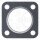 Abgasrohrdichtung ELRING 200.736 Abgaskrümmer Audi 80 VW Golf Passat 4-Loch
