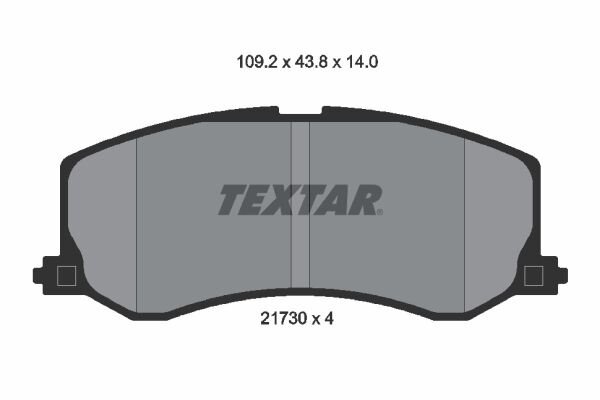 TEXTAR Bremsbelagsatz Bremsbeläge Vorderachse für Suzuki