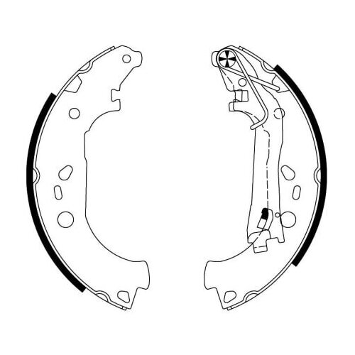 Bremsbackensatz Hinten Peugeot Citroen Fiat TEXTAR Trommelbremse 91067600