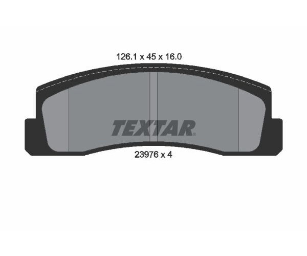TEXTAR Bremsbelagsatz Bremsbeläge VORDERACHSE PASSEND FÜR LADA NIVA