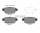 Bremsbeläge hinten für Honda Ridgeline YK1 TEXTAR 2524301 Bremsklötze Bremse