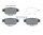 Bremsbeläge hinten für Honda Ridgeline YK1 TEXTAR 2524301 Bremsklötze Bremse