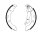 Bremsbackensatz Hinten Peugeot 406 TEXTAR Trommelbremse 91052600