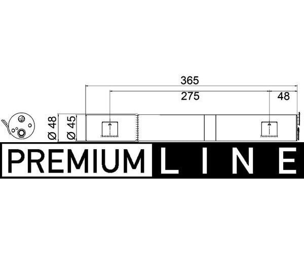 Klimatrockner MAHLE AD 286 000P für Mercedes A-Klasse W169 B-Klasse W245