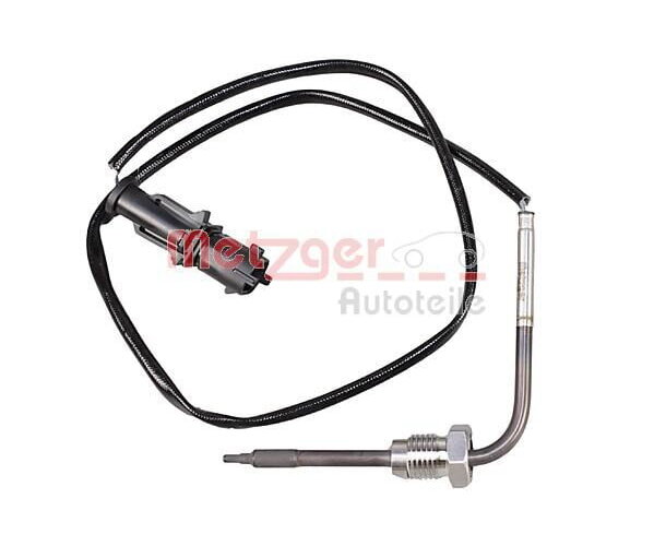 Abgastemperatursensor METZGER 0894894 530 mm 2-polig für Fiat Doblo Opel Combo