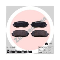 ZIMMERMANN Bremsbeläge VORDERACHSE für HYUNDAI KIA i20 i10 PICANTO PB PBT PA