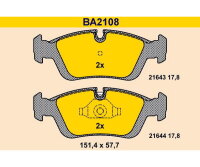 Bremsbeläge vorne für BMW 3er E36 E46 Z3 Z4 Barum