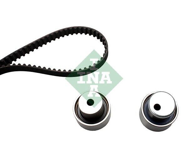 Zahnriemensatz 173 Zähne mit Spannrolle Umlenkrolle INA für Fiat Alfa 530007410