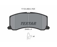 TEXTAR Bremsbelagsatz Scheibenbremse 2340001
