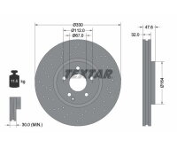 1x TEXTAR Bremsscheibe Vorderachse Ø 330mm für Mercedes E-Klasse W211 S211