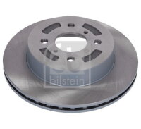 2x FEBI Front Axle Brake Disc 257mm 108565