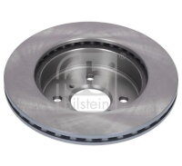 2x FEBI Front Axle Brake Disc 257mm 108565
