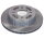 2x FEBI Front Axle Brake Disc 257mm 108565