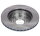 2x FEBI Front Axle Brake Disc 257mm 108565