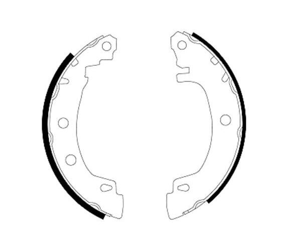 Bremsbackensatz Hinten Renault Megane TEXTAR Trommelbremse 91049500